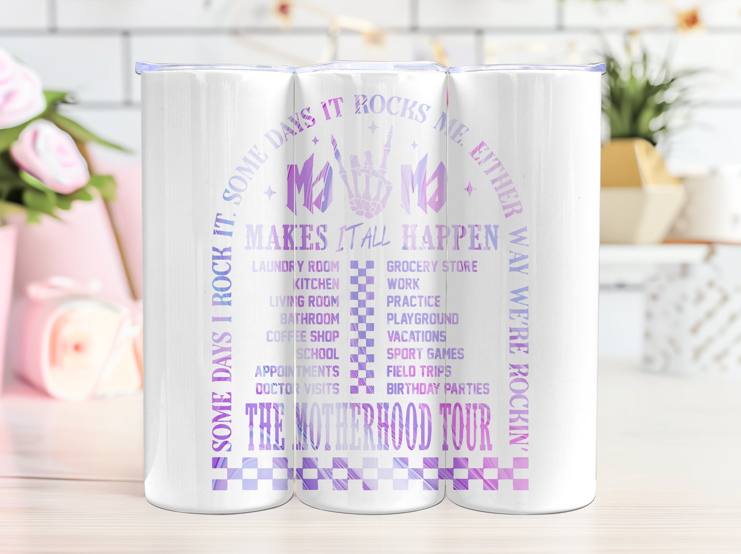 Mama Tour Tumbler (Purple & Blue)