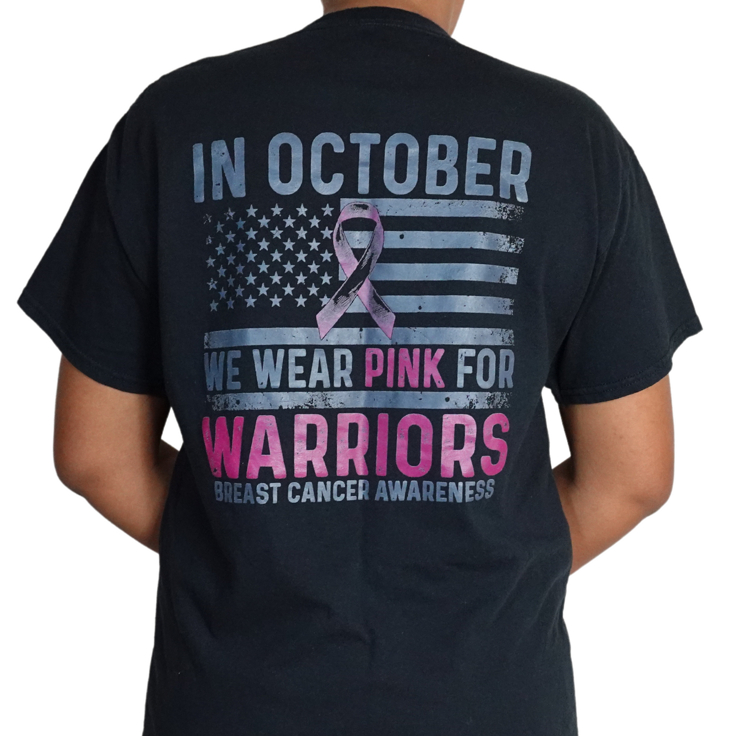 In October We Wear Pink Flag Design